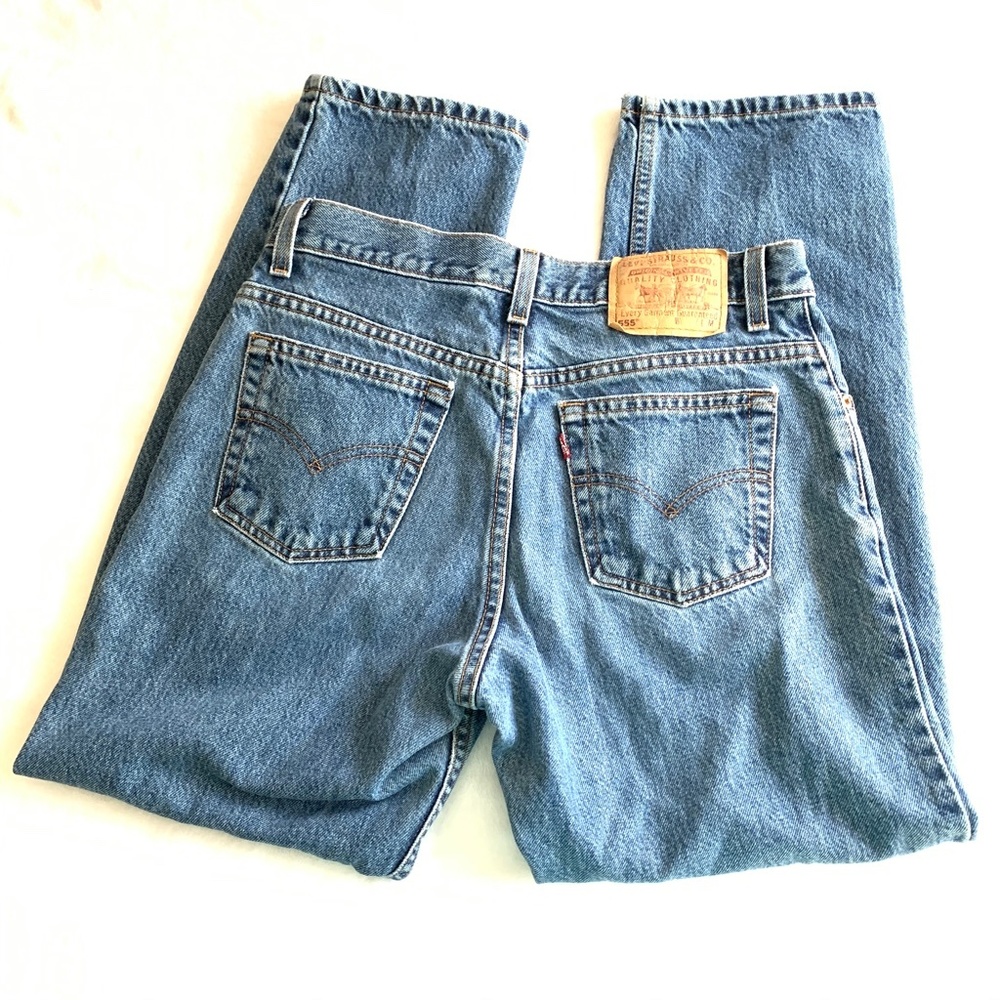 LEVI'S Vintage 555 Guy Fit 10" Rise Jeans 8 - Picture 5 of 8